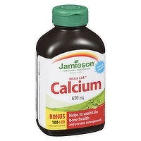 Jamieson - Mega Calcium 650 mg, 120 Each