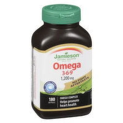Jamieson - Omega 3-6-9 1,200mg, 180 Each