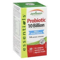 Jamieson - Probiotic 10 Billion Capsules - Daily Maintenance, 60 Each