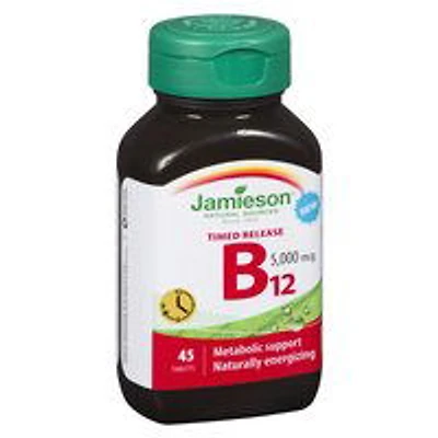 Jamieson - Vitamin B12 5000 mcg, 45 Each