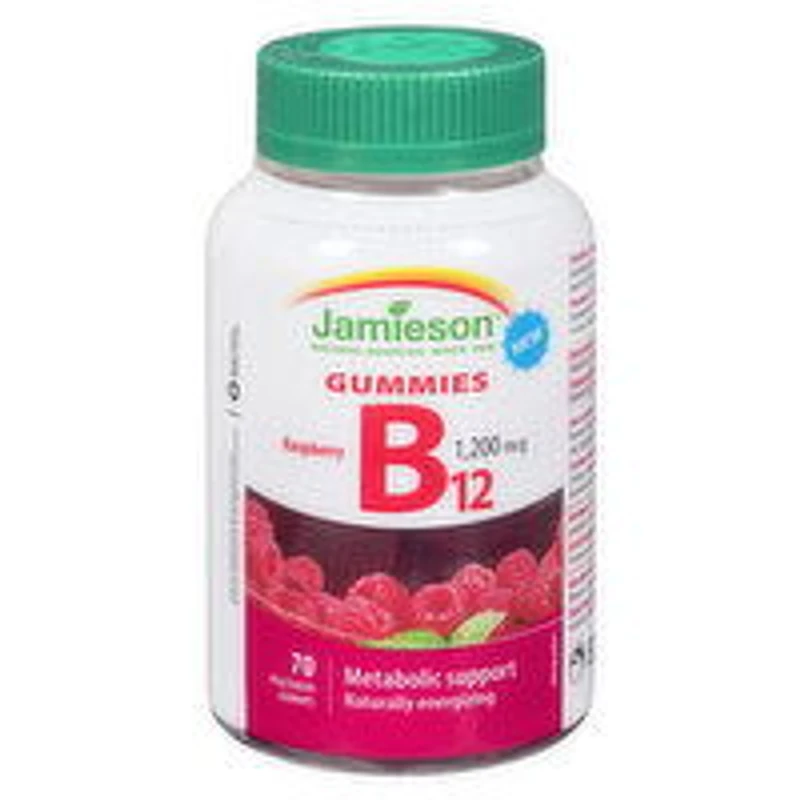 Jamieson - B12 Vitamin Gummies, 1200 mcg, 70 Each