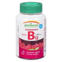 Jamieson - B12 Vitamin Gummies, 1200 mcg, 70 Each