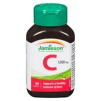 Jamieson - Vitamin C Caplets, 34 Each