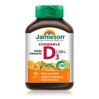 Jamieson - Vitamin D3 Orange Chewable, 75 Each
