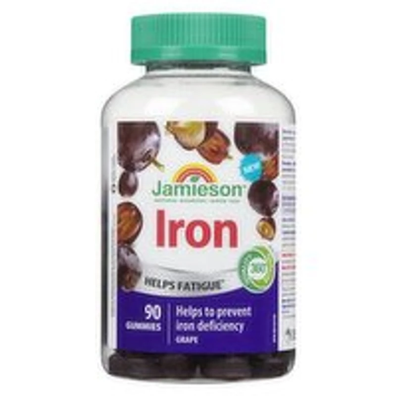 Jamieson - Iron Gummy - Grape, 90 Each