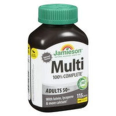 Jamieson - 100% Multi Complete Adult 50+, 115 Each