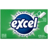 Excel - Spearmint Sugar Free Chewing Gum, 12 Each