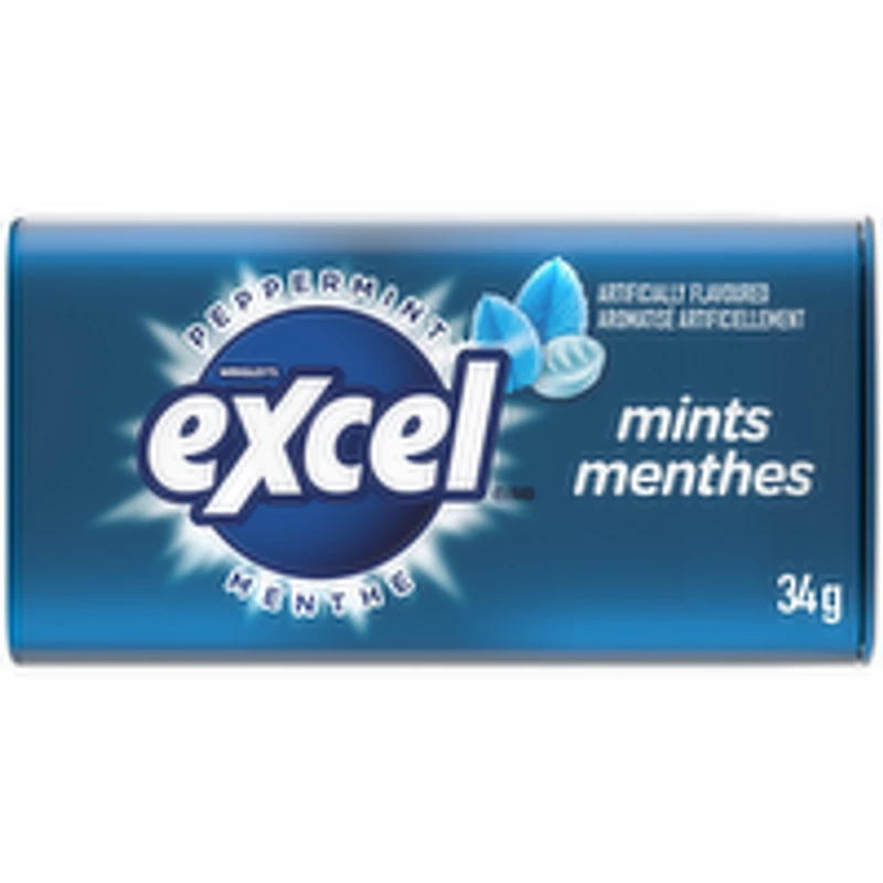 Excel - Peppermint Flavoured Mints, 49 Each
