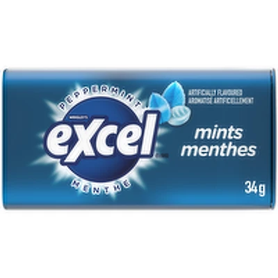 Excel - Peppermint Flavoured Mints, 49 Each