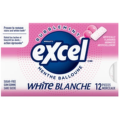 Excel - Bubblemint Sugar Free Chewing Gum, 12 Each