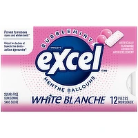 Excel - Bubblemint Sugar Free Chewing Gum, 12 Each