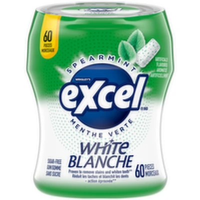 Excel - Spearmint Sugar Free Chewing Gum, 60 Pieces, 60 Each