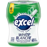 Excel - Spearmint Sugar Free Chewing Gum, 60 Pieces, 60 Each