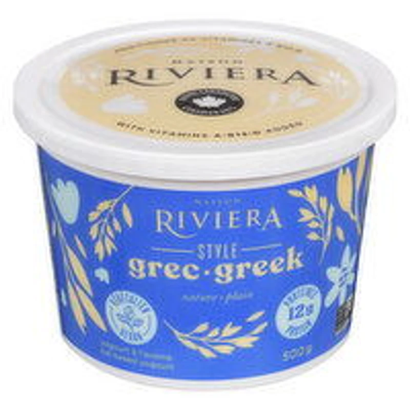 Riviera - Oat Based Greek Style Yogurt Plain, 500 Gram