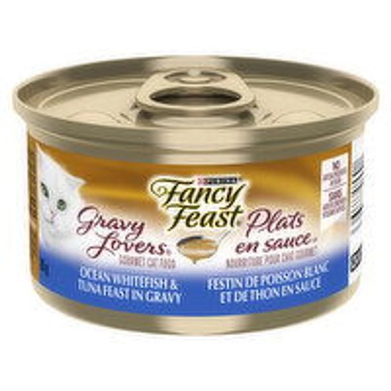 Purina - Fancy Feast Gravy Lovers Ocean Whitefish & Tuna Feast, Wet Cat Food, 85 Gram