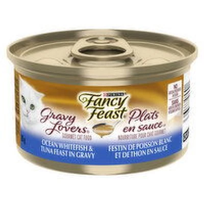 Purina - Fancy Feast Gravy Lovers Ocean Whitefish & Tuna Feast, Wet Cat Food, 85 Gram