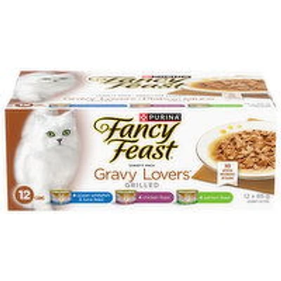Purina - Fancy Feast - Gravy Lovers Variety Pack, Wet Cat Food, 12 Each