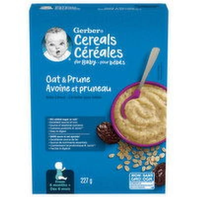 Gerber - Baby Cereal - Oat & Prune, 227 Gram