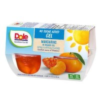 Dole - Mandarins in Orange Gel, No Sugar Added, 4 Each