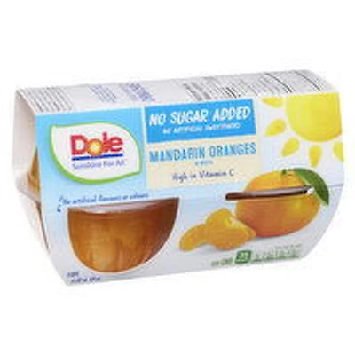 Dole - Mandarin Oranges in Water, No Sugar Added, 4 Each