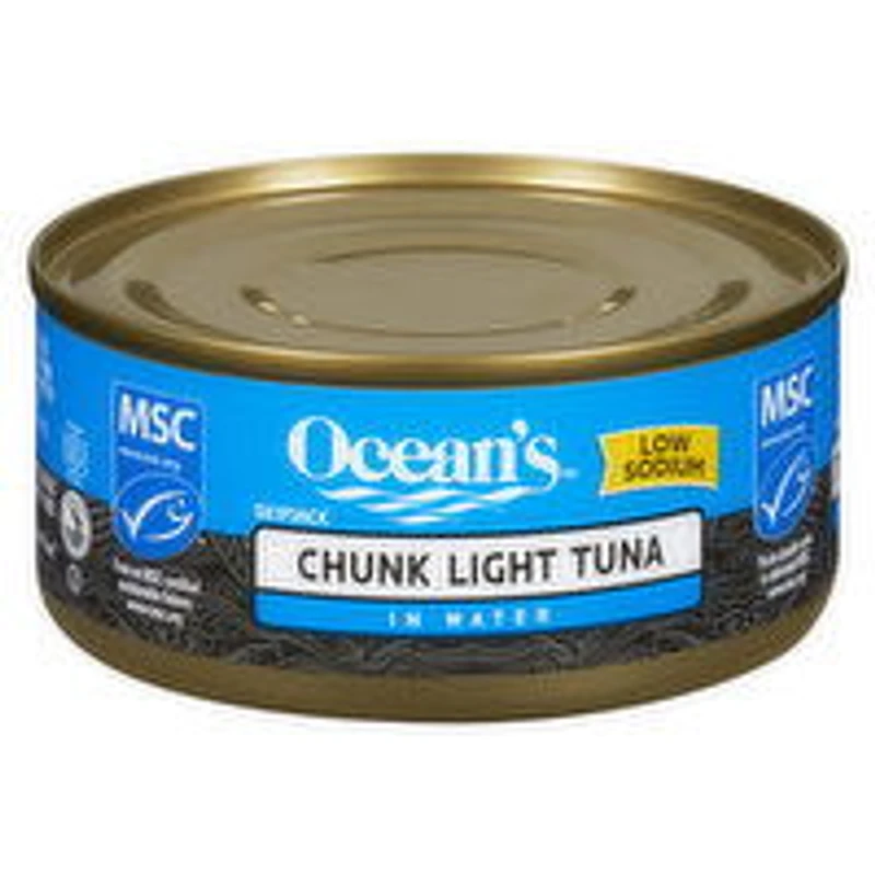 Ocean's - Chunk Light Tuna in Water - Low Sodium, 170 Gram