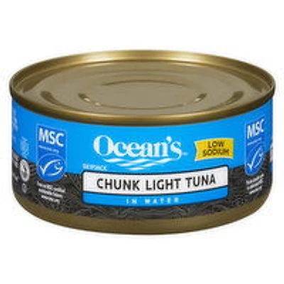 Ocean's - Chunk Light Tuna in Water - Low Sodium, 170 Gram
