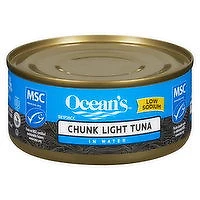 Ocean's - Chunk Light Tuna in Water - Low Sodium, 170 Gram