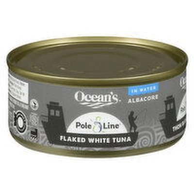 Ocean's - Pole & Line Albacore Flaked White Tuna in Water, 170 Gram