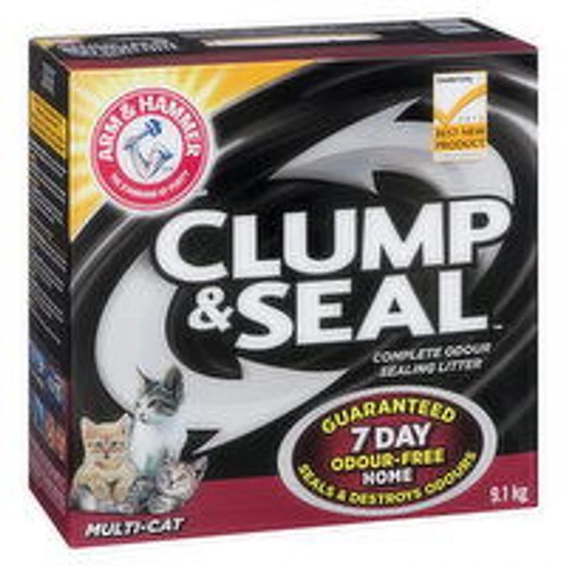 Arm & Hammer - Clump & Seal Cat Litter - Multi Cat, 9.1 Kilogram