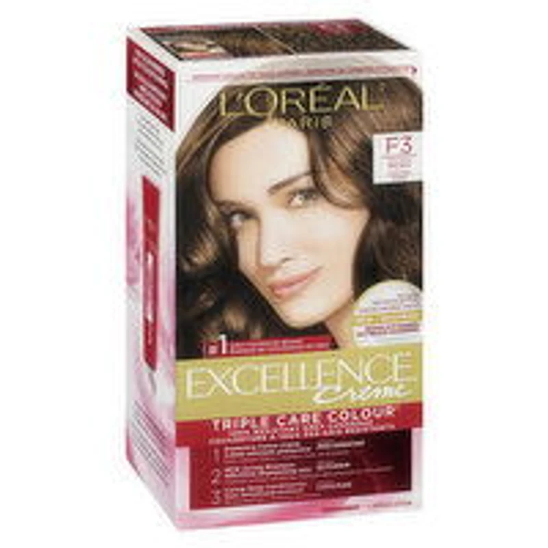 L'Oreal - Excellence Creme F3 Golden Brown, 1 Each