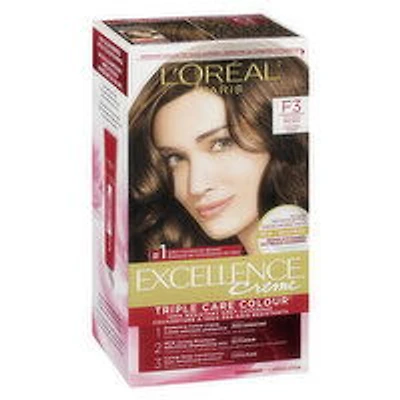 L'Oreal - Excellence Creme F3 Golden Brown, 1 Each
