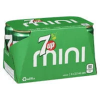 7UP - Mini Cans, 6 Each