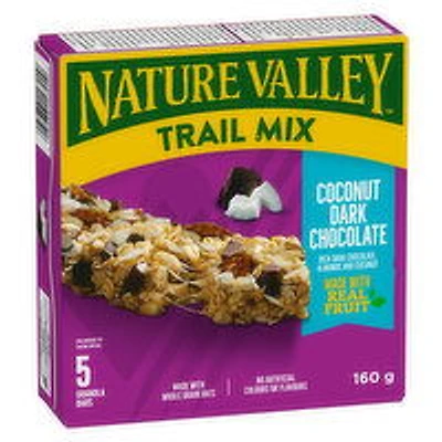 Nature Valley - Chewy Granola Bars, Trail Mix Coconut Dark Chocolate, 5 Each