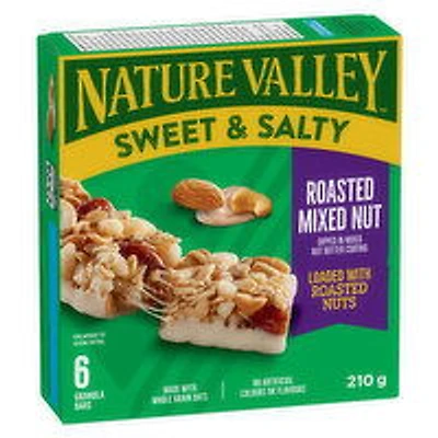 Nature Valley - Sweet & Salty Granola Bars, Roasted Mixed Nut, 6 Each