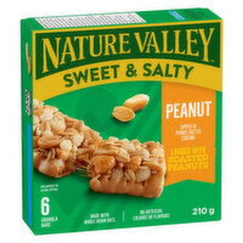 Nature Valley - Sweet & Salty Granola Bars, Peanut, 6 Each