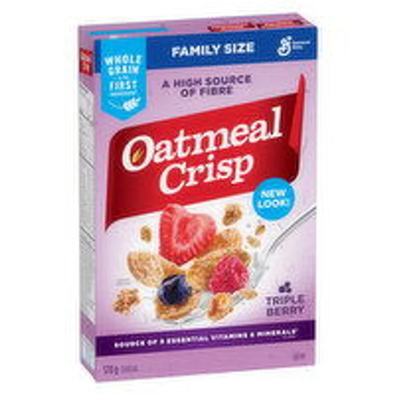 General Mills - Oatmeal Crisp Cereal, Triple Berry, 570 Gram
