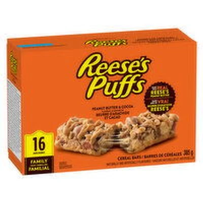 General Mills - Cereal Bars, Reese Puffs Peanut Butter & Cocoa Family Pack, 385 Gram