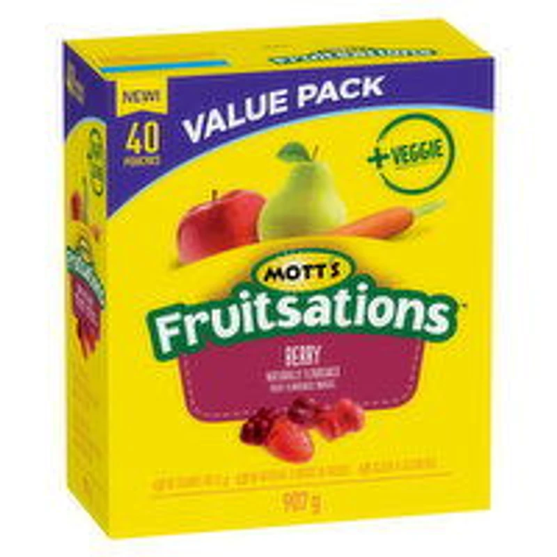 MOTTS - Fruitsations Berry Naturally Flavoured Snacks,Value Pack., 40 Each
