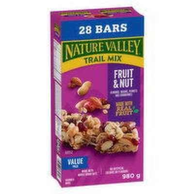 Nature Valley - Trail Mix Chewy Granola Bars, Fruit & Nut Value Pack, 28 Each