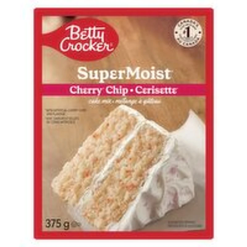 Betty Crocker - Super Moist Cherry Chip Cake Mix, 375 Gram