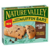 Nature Valley - Muffin Bar Chocolate Chip, 5 Each