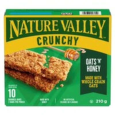 Nature Valley - Crunchy Oats 'N' Honey Granola Bars, 10 Pack, 210 Gram