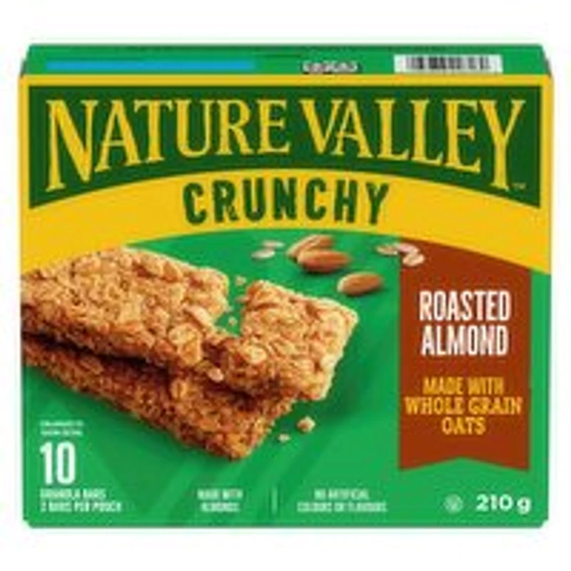 Nature Valley - Crunchy Roasted Almond Granola Bars, 10 Pack, 210 Gram