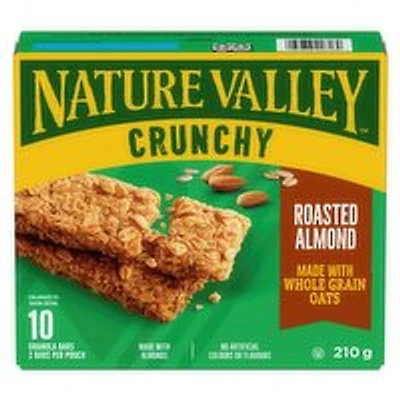 Nature Valley - Crunchy Roasted Almond Granola Bars, 10 Pack, 210 Gram