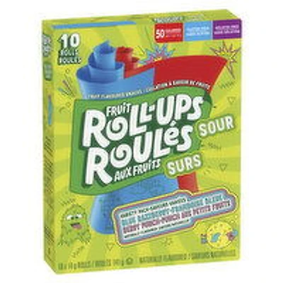 Betty Crocker - Fruit Roll Ups Sour 10 Rolls, 141 Gram