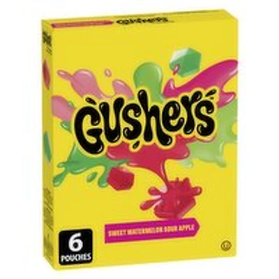 Betty Crocer - Fruit Gusher's Sweet Watermelon on Sour Apple, 6 Pouches, 138 Gram