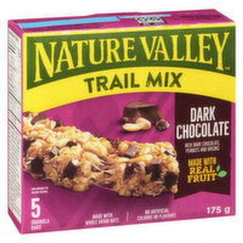 Nature Valley - Chewy Trail Mix Granola Bars - Dark Chocolate, 5 Each