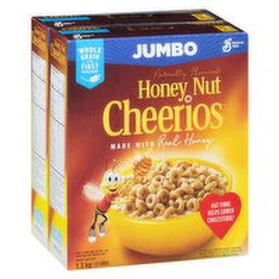 General Mills - Honey Nut Cheerios Cereal, Jumbo, 1.3 Kilogram