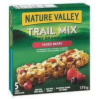 Nature Valley - Trail Mix Chewy Granola Bars, Mixed Berry, 5 Pack, 175 Gram
