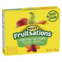 MOTT'S - Fruitsations Fruit Flavoured Snacks, Assorted Fruit + Veggie, 10 Each